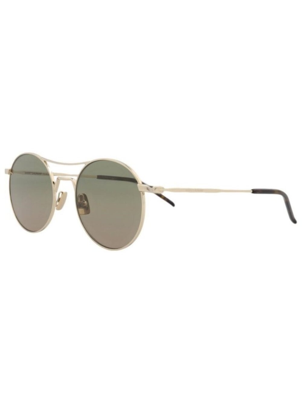 New Saint Laurent Mens Round/Oval Gold Gold Green Fashion Designer Sunglasses